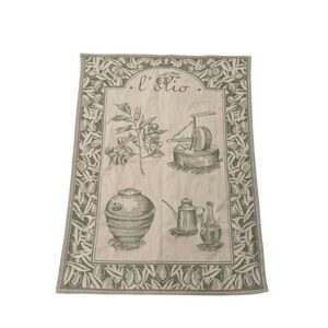 Sur La Table Italian‎ Cotton Green Kitchen Towel